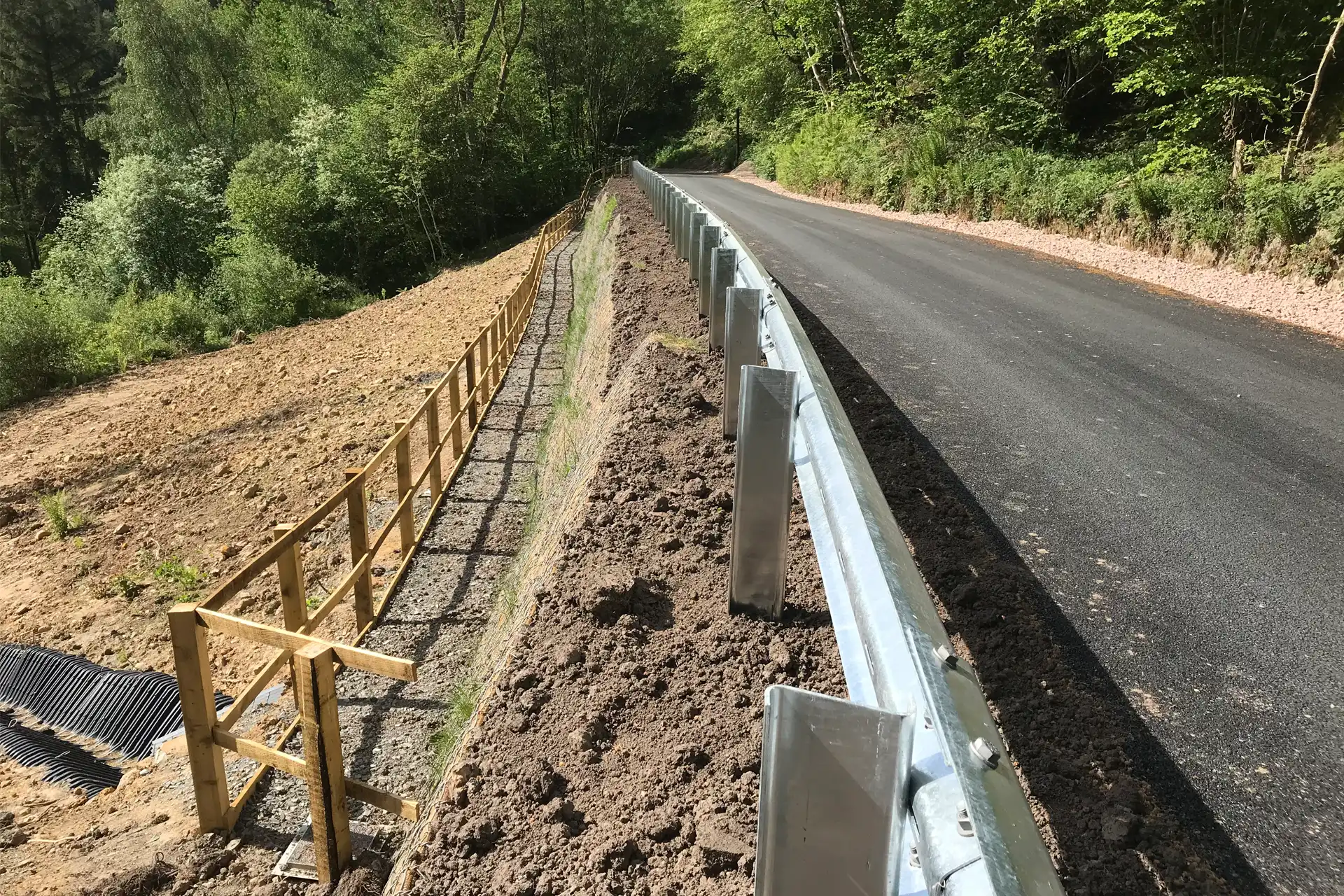 glan tarras landslip remediation works civil engineering by RH Irving Carlisle