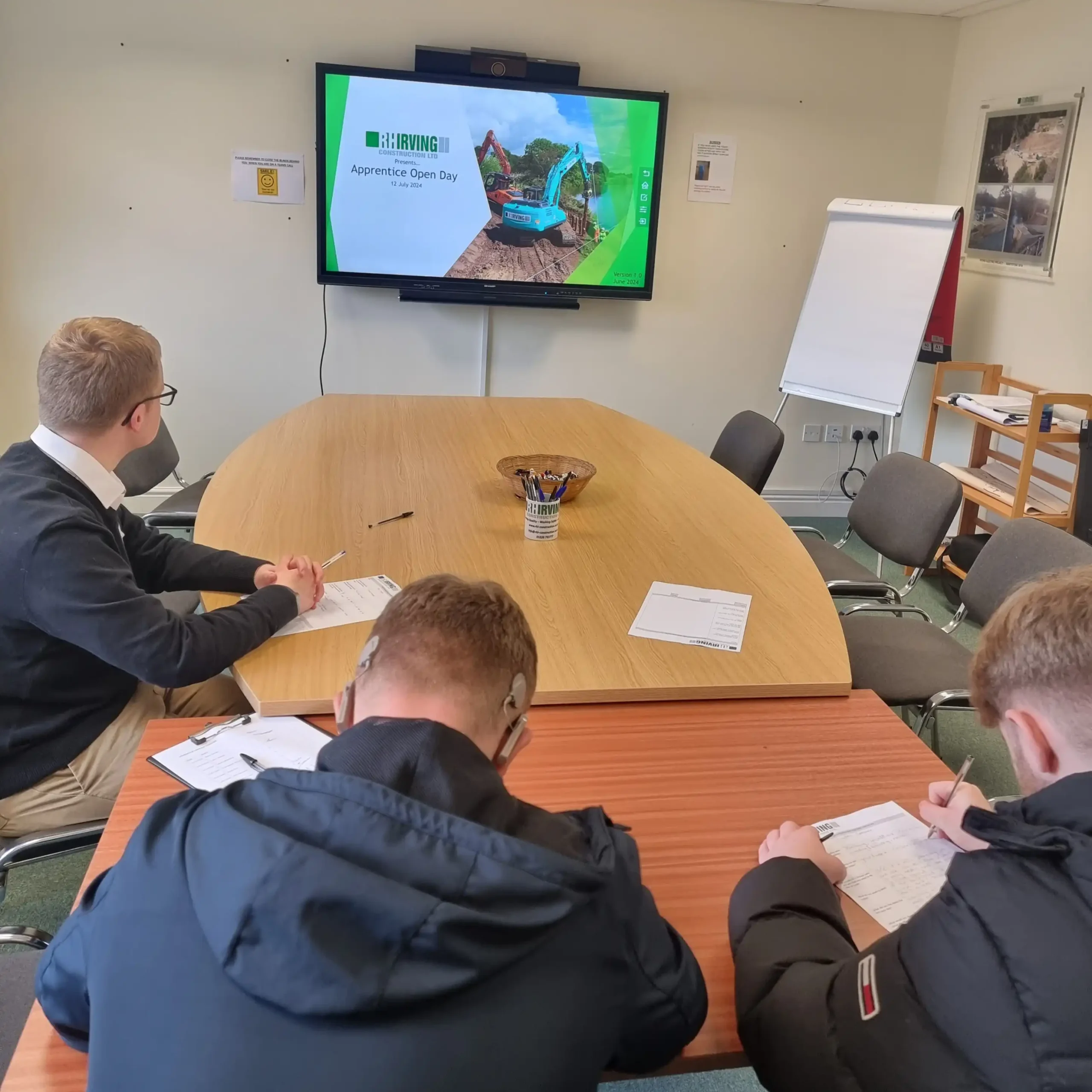 On 12 July 2024, R H Irving Construction Ltd hosted an apprentice open day to help candidates explore various careers in construction.