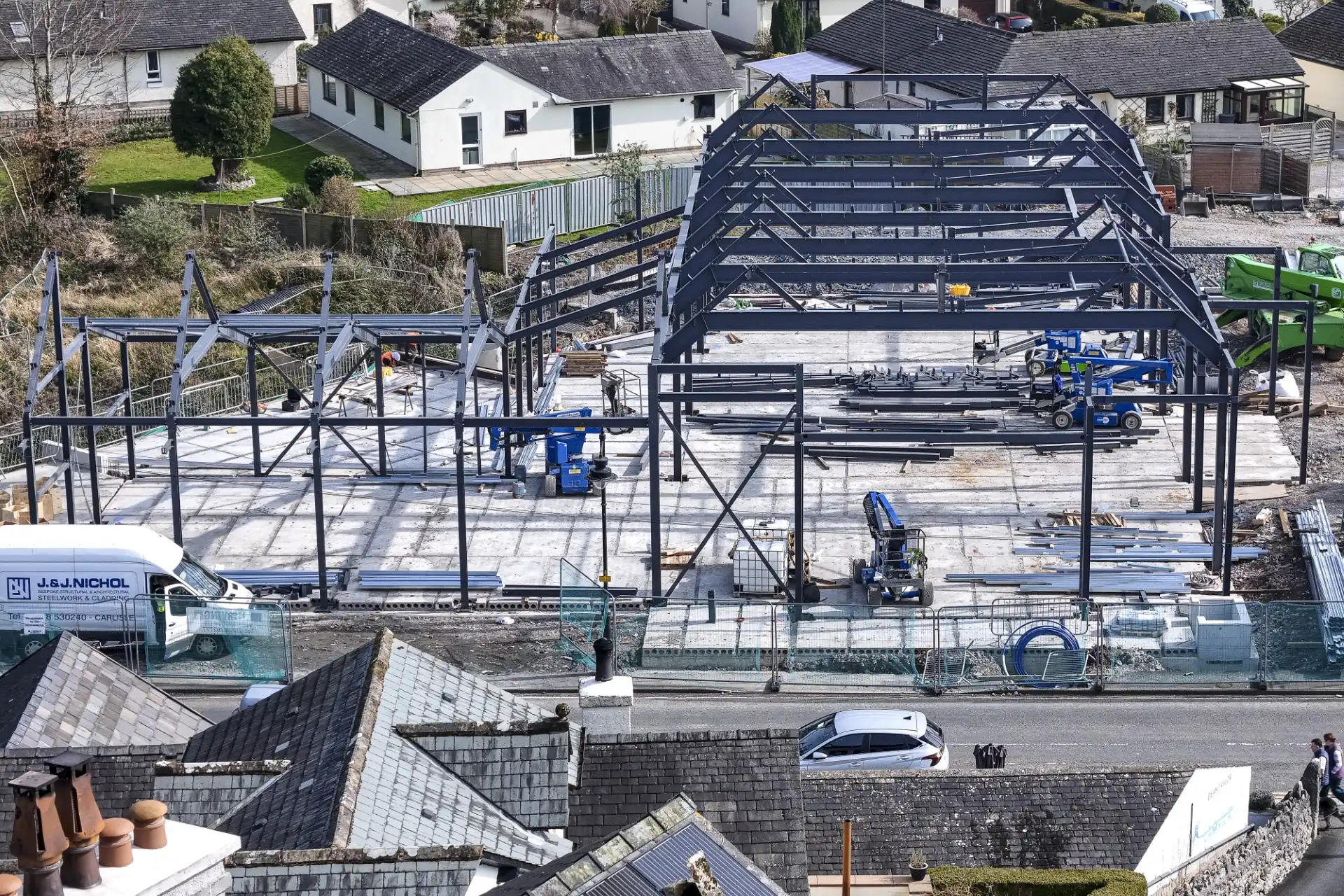 new petrol filling station and SPAR shop in Grange-Over-Sands